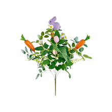 Osterblumenstrauß mit Haseneiern und Karotten (1 Stück)