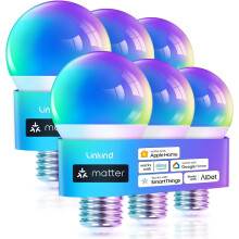 Matter Smart A19Lamp RGBTW6-Pack2.4GHz
