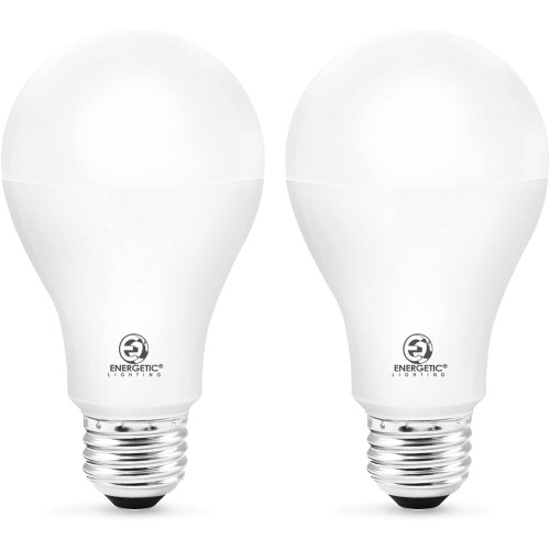 A21 LED-lamp dimbaar 20W 2600LM 4000K E26 2-pack