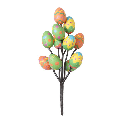 Easter Egg Floral Picks Decorative Printed Stems 12 pcs 1