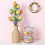Easter Egg Floral Picks Decorative Printed Stems 12 pcs 7