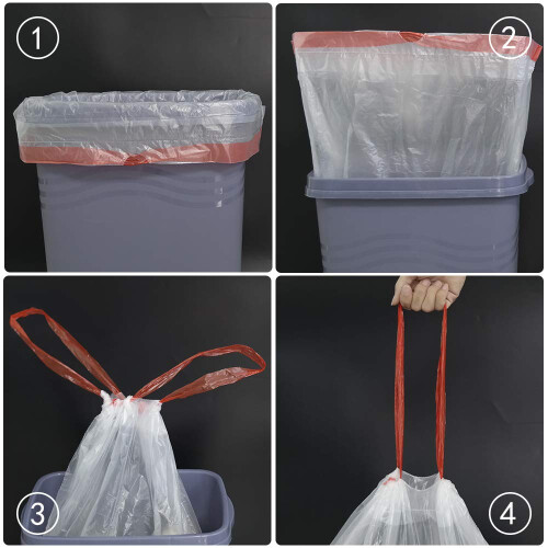 Innouse Small Bin Liners 5L, Drawstring Trash Bags, 120 Bags 1