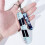 Snowboard acryl sleutelhanger decoratieve- 24 8 cm 5
