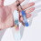 Snowboard acryl sleutelhanger decoratieve- 24 8 cm 6
