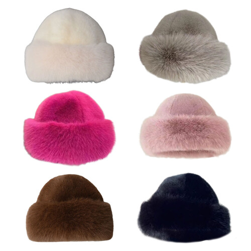 Protective Ear Flap Winter Hat Mongolian Styles Soft Plush-Pink 2