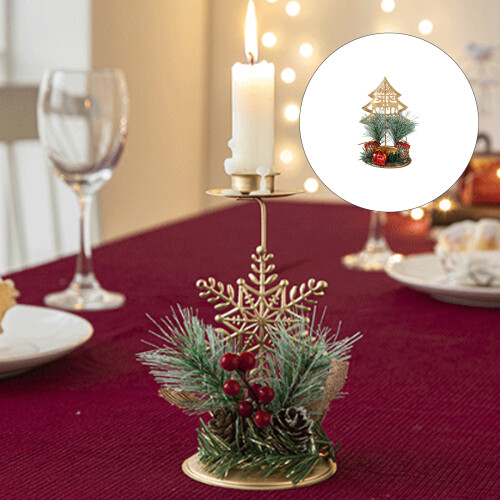 Christmas Tealight Candle Holders,Iron-snowflake candle hol 1