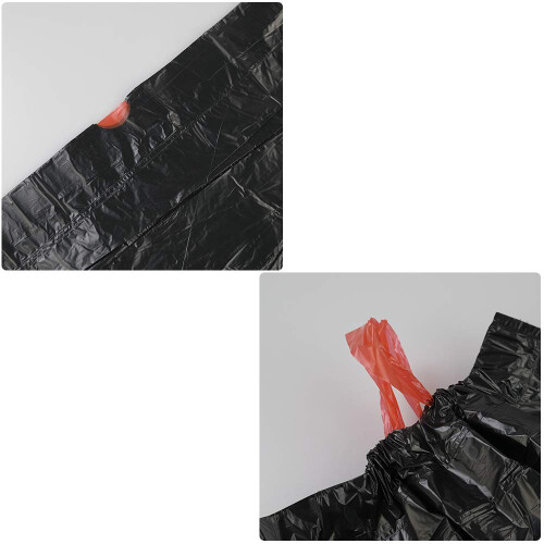 Ortodayes Bin Liners 30L, Black Drawstring Bin Liners, 102 Bags 1
