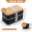 Contenitore bento giapponese impilabile da 1200 ml con scomparti, 2