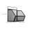 Hanging File Holder Mesh Wall Organizer Black Office Workspace Space Optimization 1Pack 2