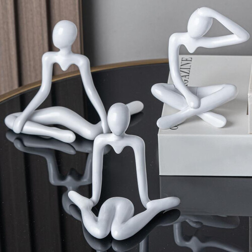 Abstract Thinker Statue Resin Sculpture Modern Home Decor 1