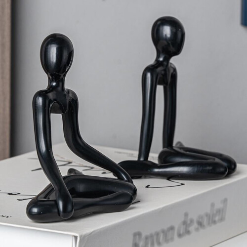 Denker beeldje hars sculptuur bureau ornament 2