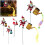 Solar Garden Stake Light Santa Ornament 33 inch 4