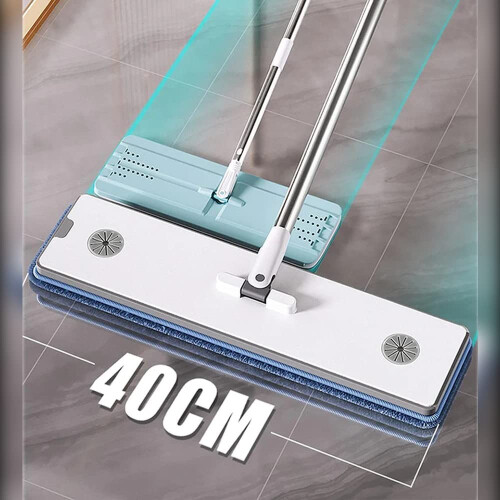 JOYBOS Hand Mop with Wringer and Microfiber Pads 2