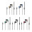 Auricolari in-ear verdi con microfono, cavo da 3,5 mm, per iOS 2