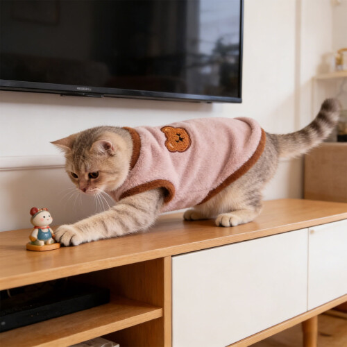 Pull en polaire douce pour petits chats et chiens, léger 2