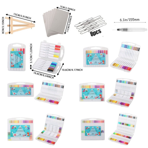 Κιτ 3D Puffy Paint με 12 μαρκαδόρους με πινέλο και χαρτί υφής 1