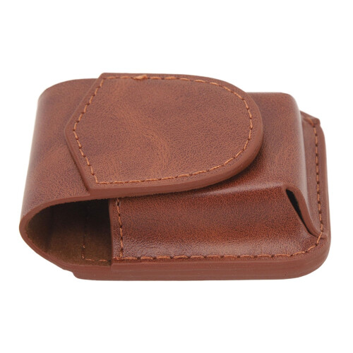 PU Leather Lighter Pouch, Lighter Case Holder with Belt Loop, Anti Scratch Protective Storage Case for Outdoor (Brown) 1