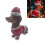Met de hand geschilderd langbenig beeldje kerstversiering hars 2