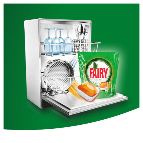 Fairy Fairy All EN1 Dishwasher Capsules Orange, 60-Count 1