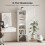 Homcom HOMCOM Tall Bookcase, 6-Tier Bookshelf with 3 Adjustable Shelves, White 4
