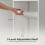 Homcom HOMCOM Tall Bookcase, 6-Tier Bookshelf with 3 Adjustable Shelves, White 5