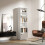 Homcom HOMCOM Tall Bookcase, 6-Tier Bookshelf with 3 Adjustable Shelves, White 7