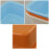Fosly 3-pack Colored Rectangular Plastic Washing Up Bowls Basin 4
