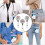 3Pcs Spring Loaded Card Badges Holder Retractable Badges-B 3