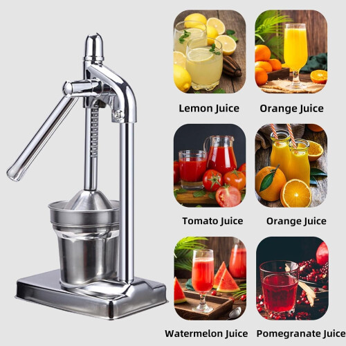 Cast Iron Hand Press Juicer Stainless Steel Lemon Squeezer 1 2