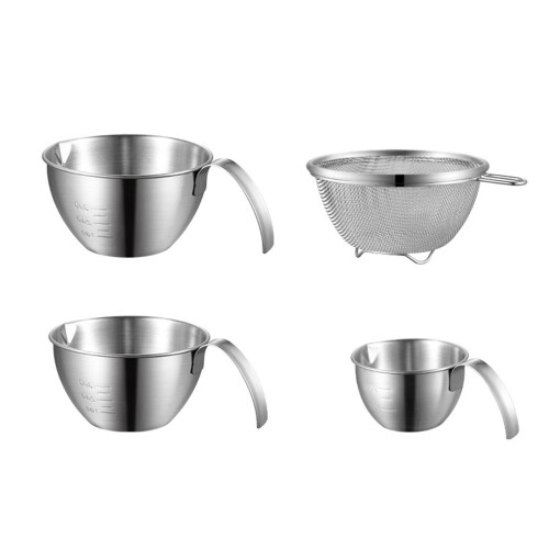 Practical Stainless Steel Kitchen Tool Bowl For Mixing-4 1