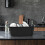 Rinboat Rectangle Plastic Washing Up Bowls,16 L Black Basins, 2-Pack 4