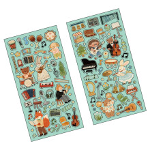 Cartoon Animals Scrapbook Sticker Aesthetic Transparent-4