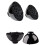 Diffuseur de cheveux noir pour cheveux bouclés et ondulés (1 pièce) 2
