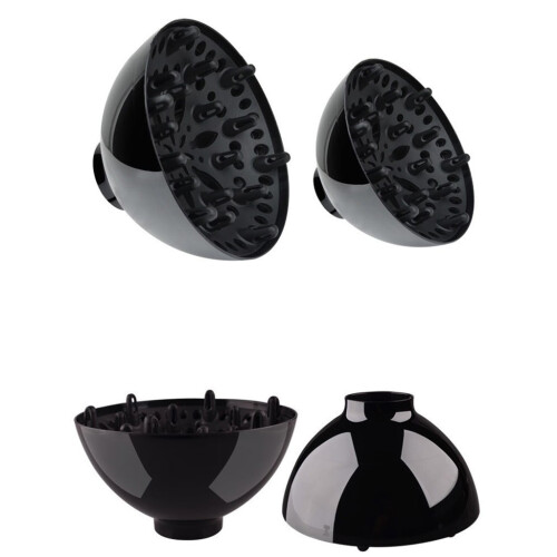 Diffuseur de cheveux noir pour cheveux bouclés et ondulés (1 pièce) 1