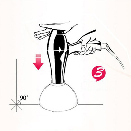 Diffuseur de cheveux noir pour cheveux bouclés et ondulés (1 pièce) 2