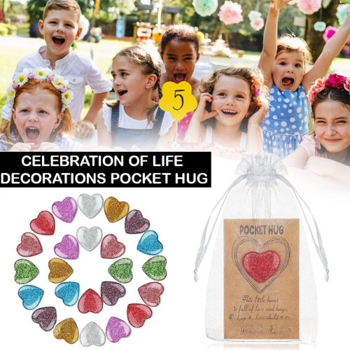 Set regalo Pocket Hug Heart Keepsake con carta kraft e 2