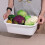 Vareone Washing Up Bowl, Rectangular Plastic Multi-Purpose Basin Mixing Sink Tidy Organizers (3 Packs) 5