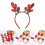 Tiara de visco com chifres de Natal 2