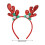 Tiara de visco com chifres de Natal 3