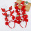 Tiara de visco com chifres de Natal 6