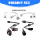 Double Output Y-Splitter Extension Cord Compatible for Permanent Light Waterproof Design for Electronic Charging 3