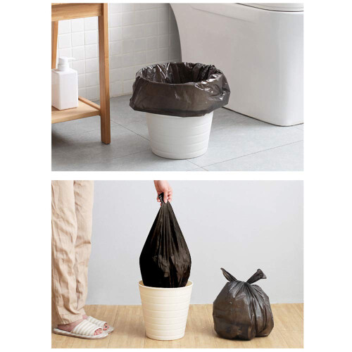 Lesbye Black Trash Bag, 30L Bin Bags, Pack of 125 2