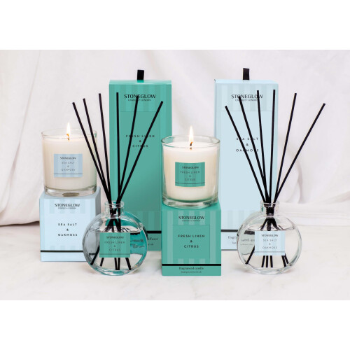 Stoneglow Stoneglow - Modern Classics Collection - Fresh Linen & Citrus - Reed Diffuser Refill 210ml (Green) 2