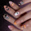 Halloween-pressnaglar – mandelformade med fladdermusdesign, 2