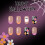 Halloween-pressnaglar – mandelformade med fladdermusdesign, 4