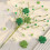 Kunstig bærblomstbukett til St. Patricks dag-dekorasjon 8