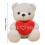 Plüschbär mit rotem Herz „Ich liebe dich“, 28 cm, Weiß 2