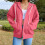 Damen-Kapuzenpullover mit Reißverschluss, lässig, Oversize, leicht 2