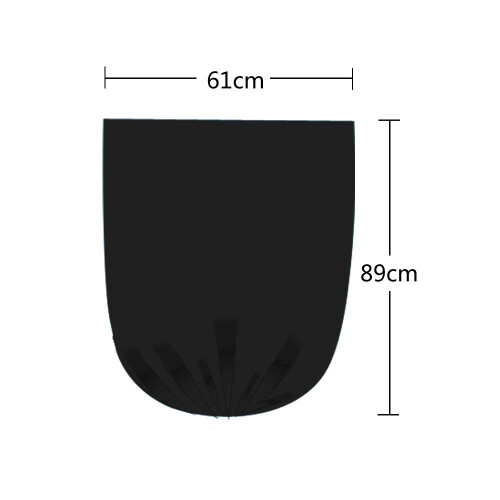 Qshape 300 Counts 40 L Kitchen Waste Bin Liners, Black Bin Liners Bags, 12 Rolls 1