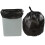 Qshape 300 Counts 40 L Kitchen Waste Bin Liners, Black Bin Liners Bags, 12 Rolls 5